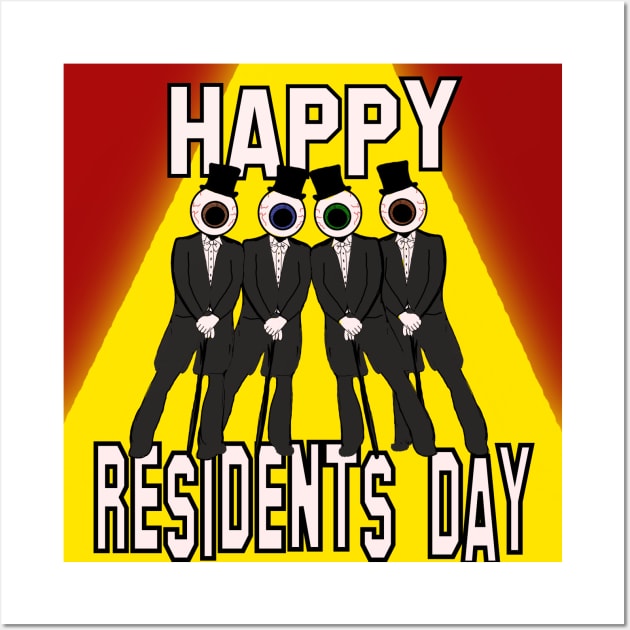 Happy Residents Day Wall Art by TL Bugg